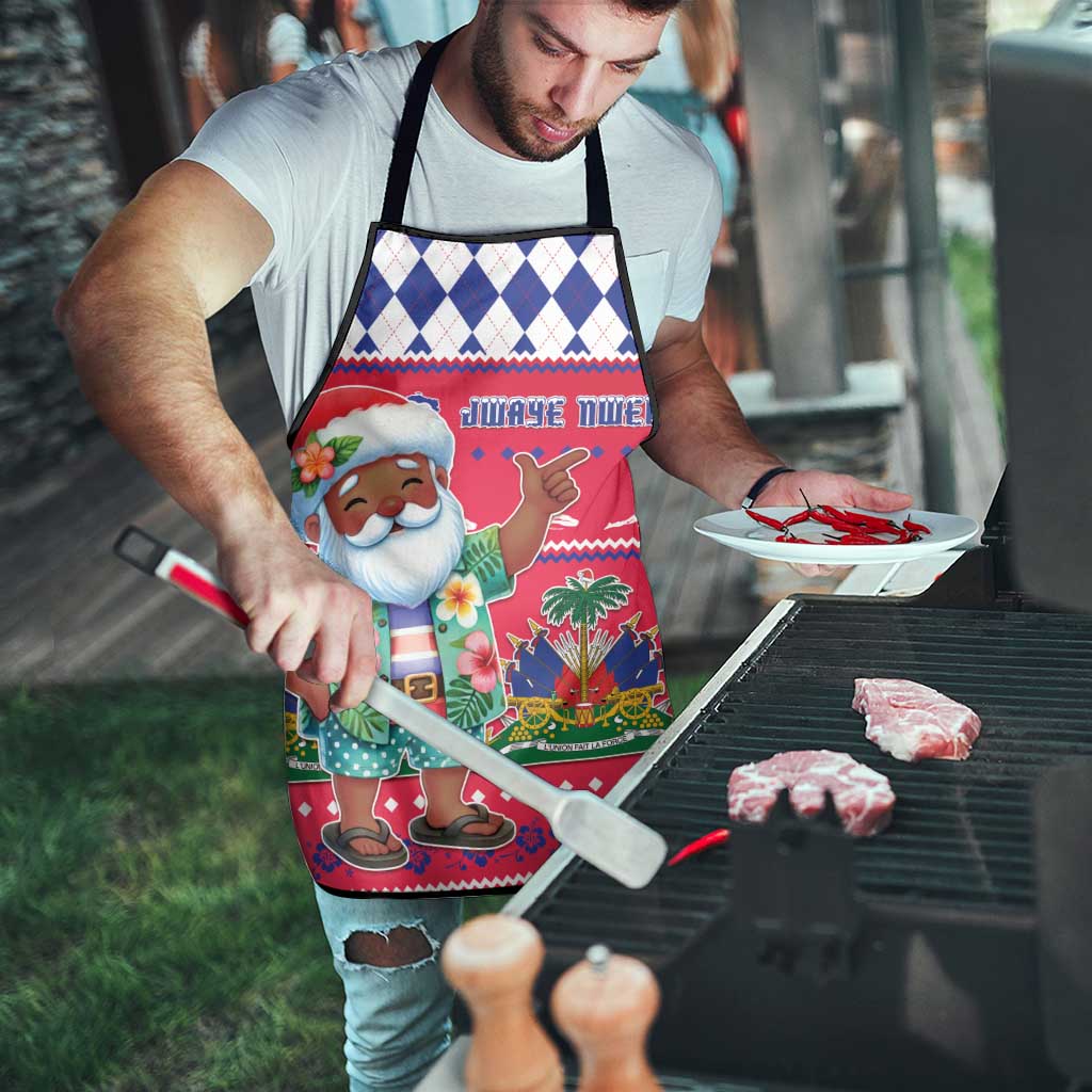 Haiti Christmas Apron Haitian Santa Jwaye Nwel - Wonder Print Shop