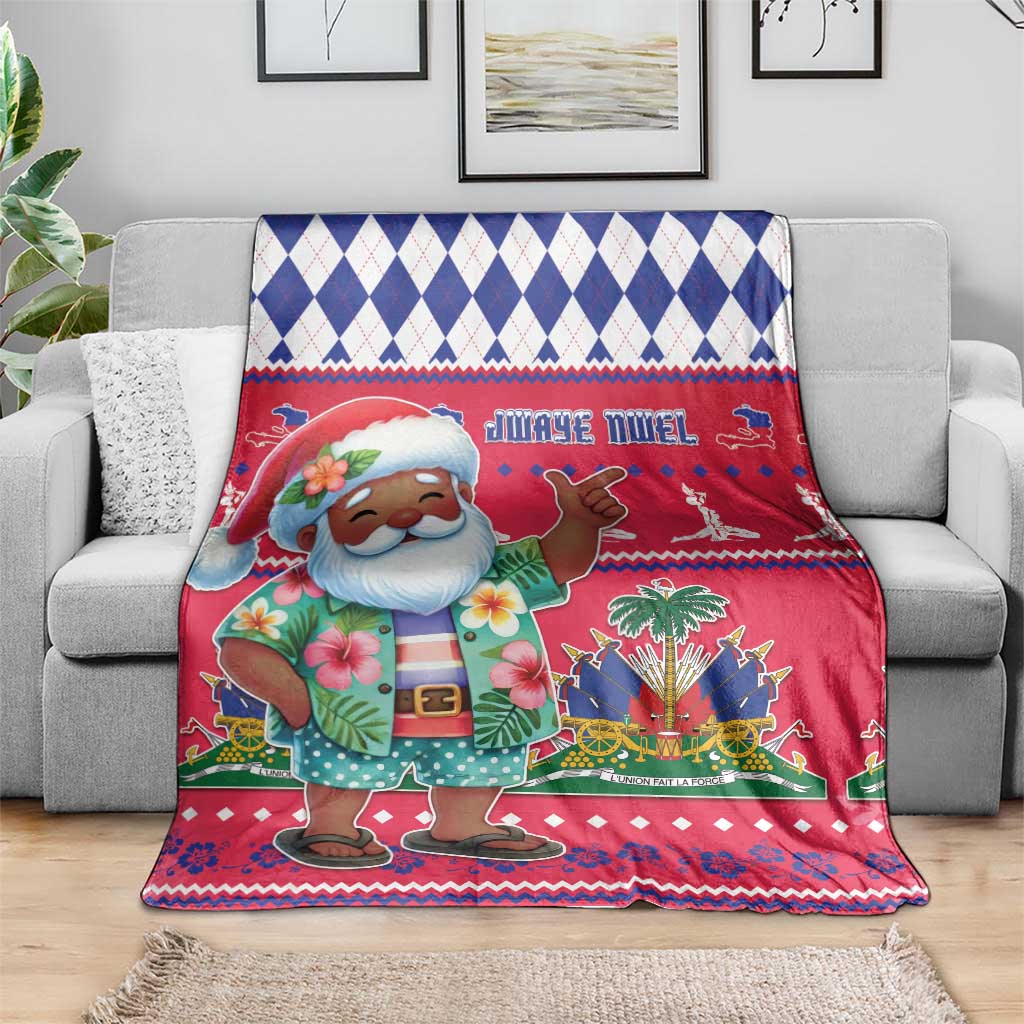 Haiti Christmas Blanket Haitian Santa Jwaye Nwel - Wonder Print Shop