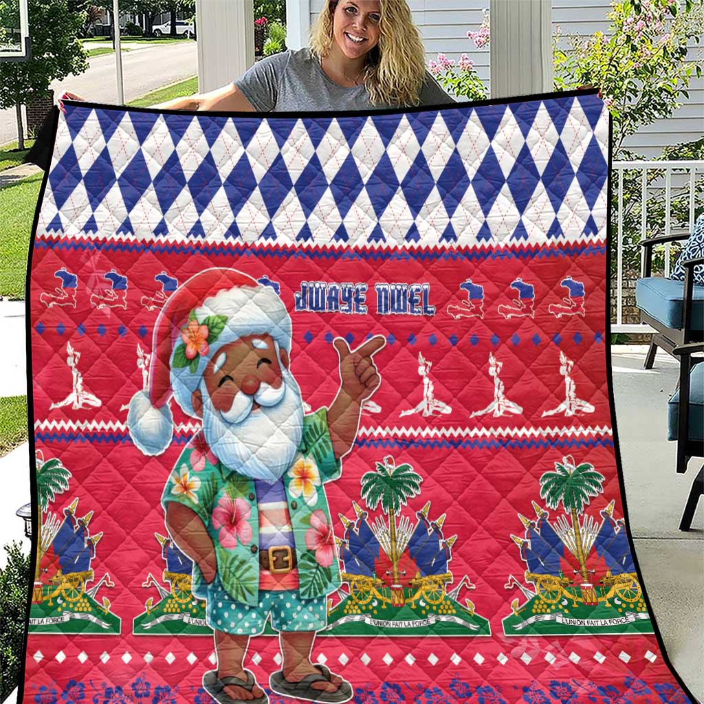 Haiti Christmas Quilt Haitian Santa Jwaye Nwel - Wonder Print Shop