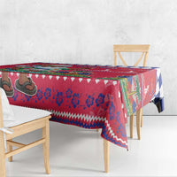 Haiti Christmas Tablecloth Haitian Santa Jwaye Nwel - Wonder Print Shop