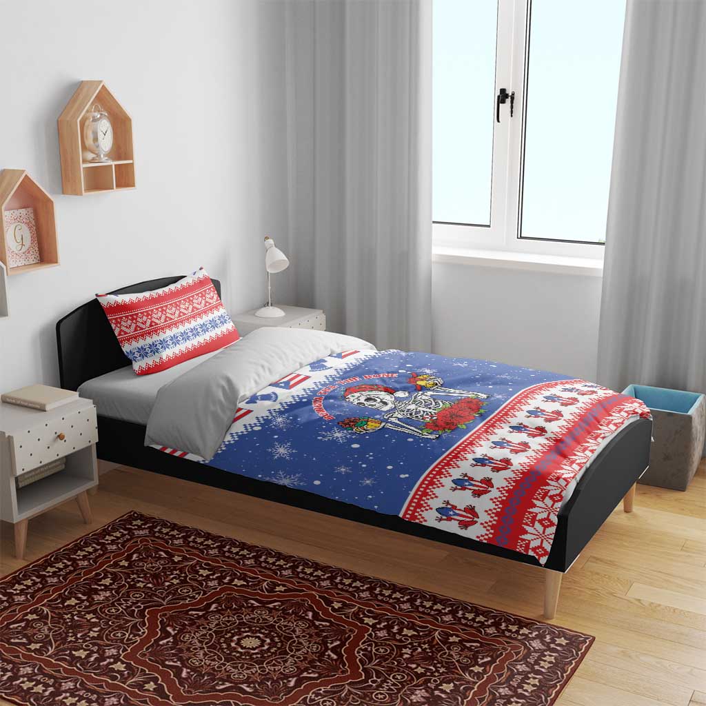 Puerto Rico Christmas Bedding Set Boricua Till The Bone - Wonder Print Shop