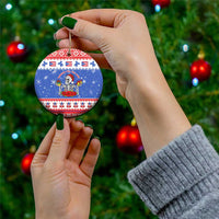 Puerto Rico Christmas Ceramic Ornament Boricua Till The Bone - Wonder Print Shop