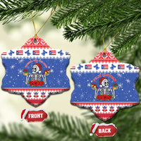 Puerto Rico Christmas Ceramic Ornament Boricua Till The Bone - Wonder Print Shop