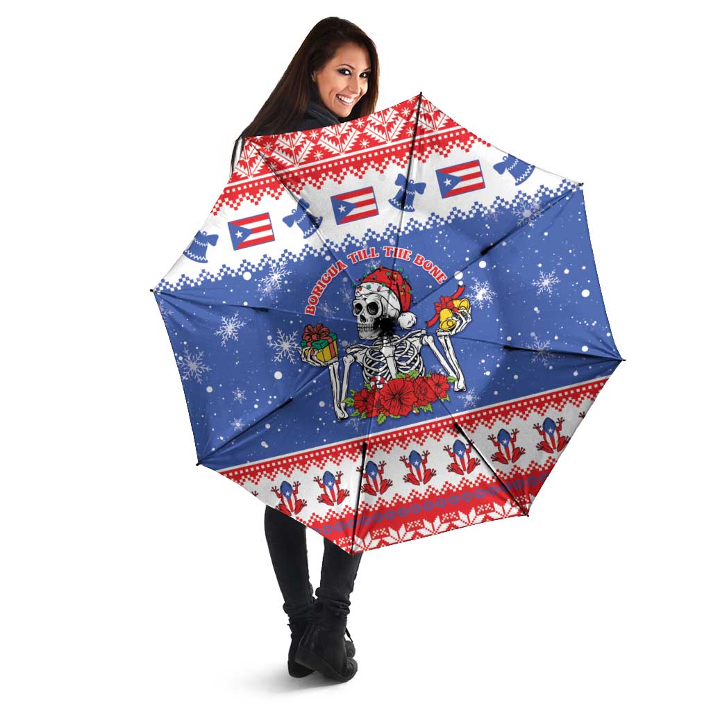 Puerto Rico Christmas Umbrella Boricua Till The Bone - Wonder Print Shop