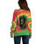 Juneteenth Freedom Day Off Shoulder Sweater Reggae Tie Dye Style LT05 - Wonder Print Shop