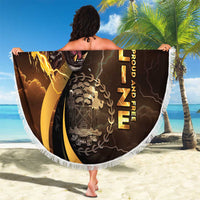 Belize Emancipation Day Beach Blanket A Nation Proud And Free - Wonder Print Shop