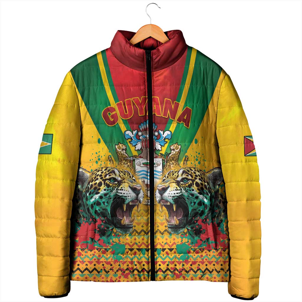 Guyana Emancipation Day Padded Jacket Guyanese And Pride - Wonder Print Shop