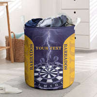 Personalized Barbados Darts Laundry Basket Sporty Style