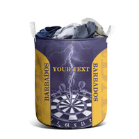 Personalized Barbados Darts Laundry Basket Sporty Style