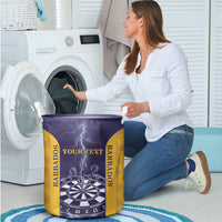 Personalized Barbados Darts Laundry Basket Sporty Style