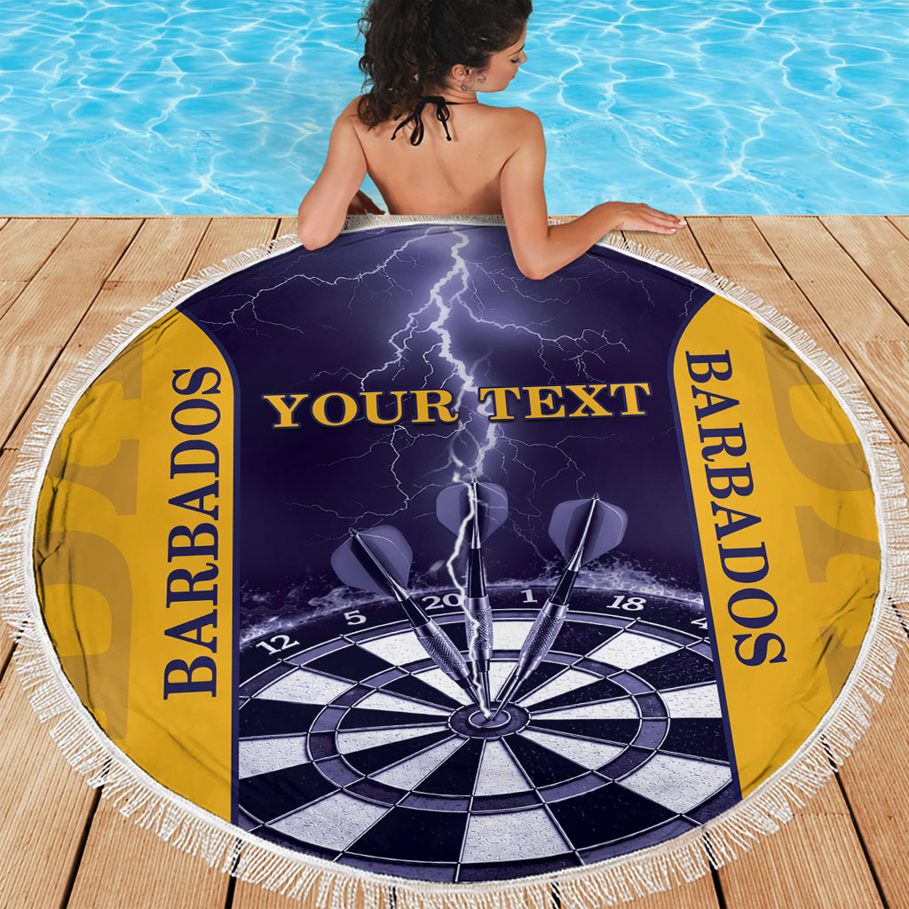 Personalized Barbados Darts Beach Blanket Sporty Style
