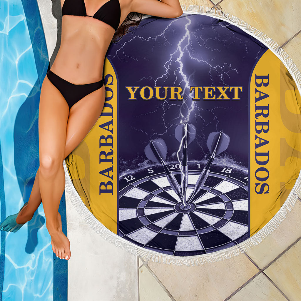 Personalized Barbados Darts Beach Blanket Sporty Style