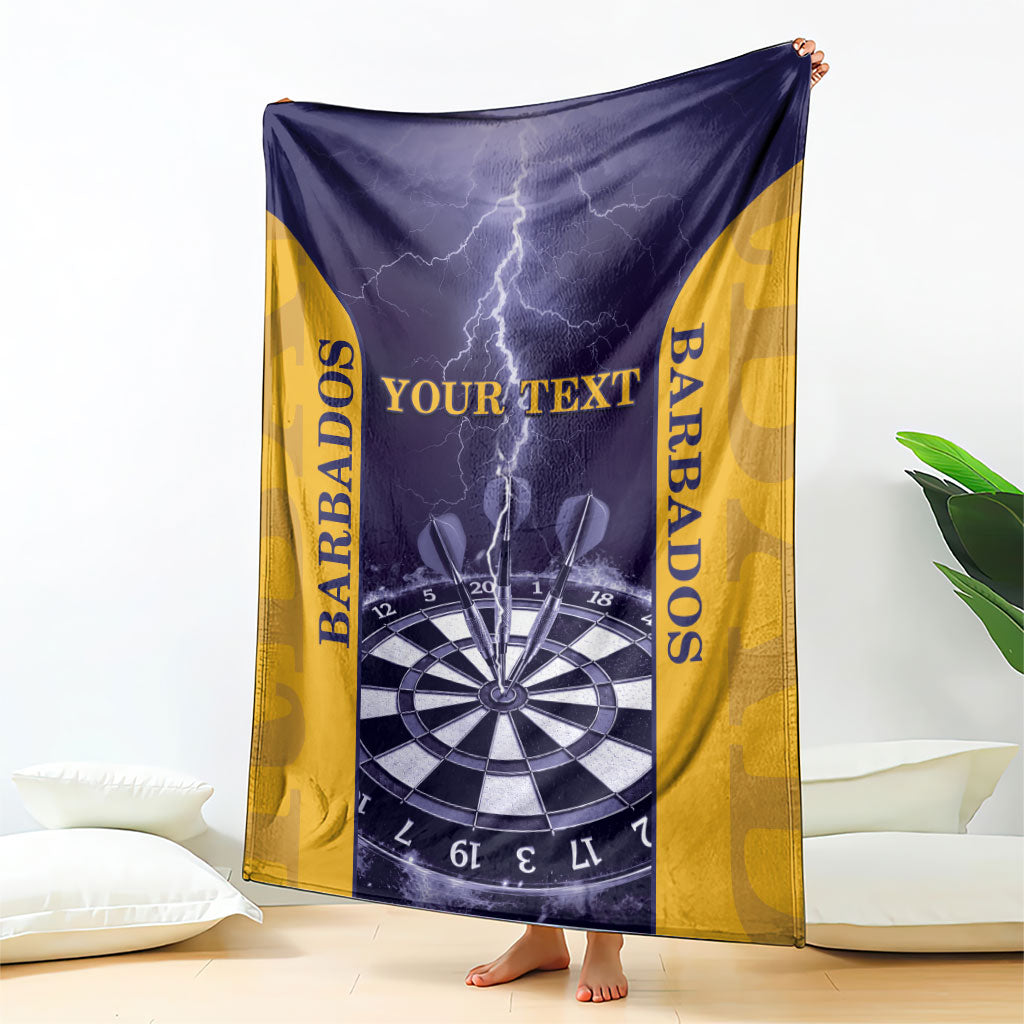 Personalized Barbados Darts Blanket Sporty Style