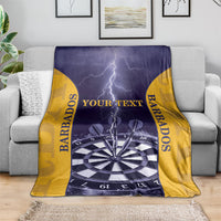 Personalized Barbados Darts Blanket Sporty Style