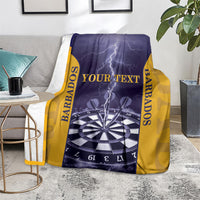 Personalized Barbados Darts Blanket Sporty Style