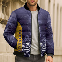 Personalized Barbados Darts Bomber Puffer Jacket Sporty Style