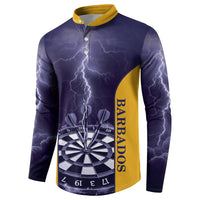 Personalized Barbados Darts Button Sweatshirt Sporty Style