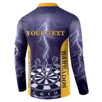 Personalized Barbados Darts Button Sweatshirt Sporty Style