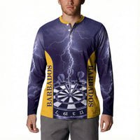Personalized Barbados Darts Button Sweatshirt Sporty Style