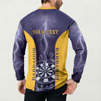 Personalized Barbados Darts Button Sweatshirt Sporty Style