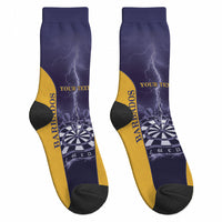 Personalized Barbados Darts Crew Socks Sporty Style
