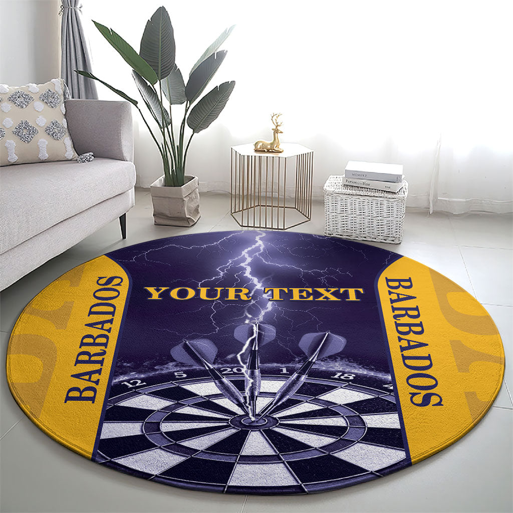 Personalized Barbados Darts Round Carpet Sporty Style