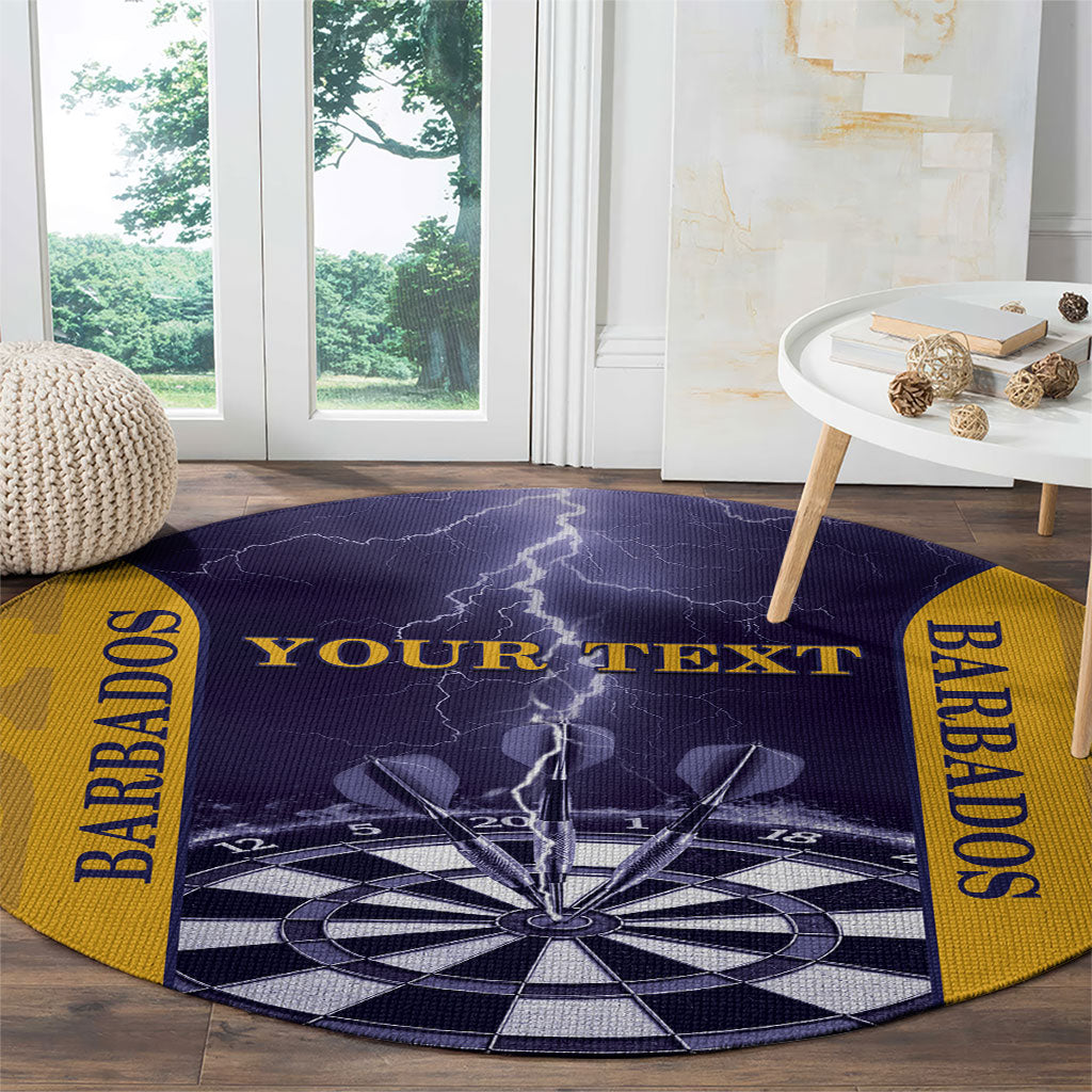Personalized Barbados Darts Round Carpet Sporty Style