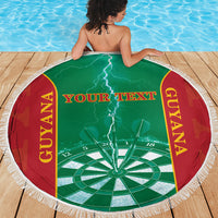 Personalized Guyana Darts Beach Blanket Sporty Style