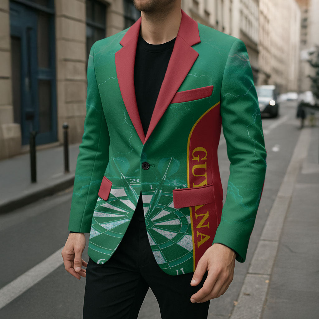 Personalized Guyana Darts Blazer Sporty Style