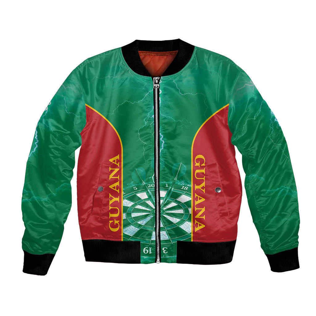 Personalized Guyana Darts Bomber Jacket Sporty Style