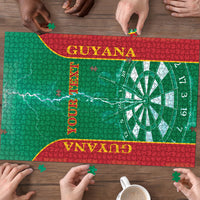 Personalized Guyana Darts Puzzle Sporty Style