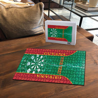 Personalized Guyana Darts Puzzle Sporty Style