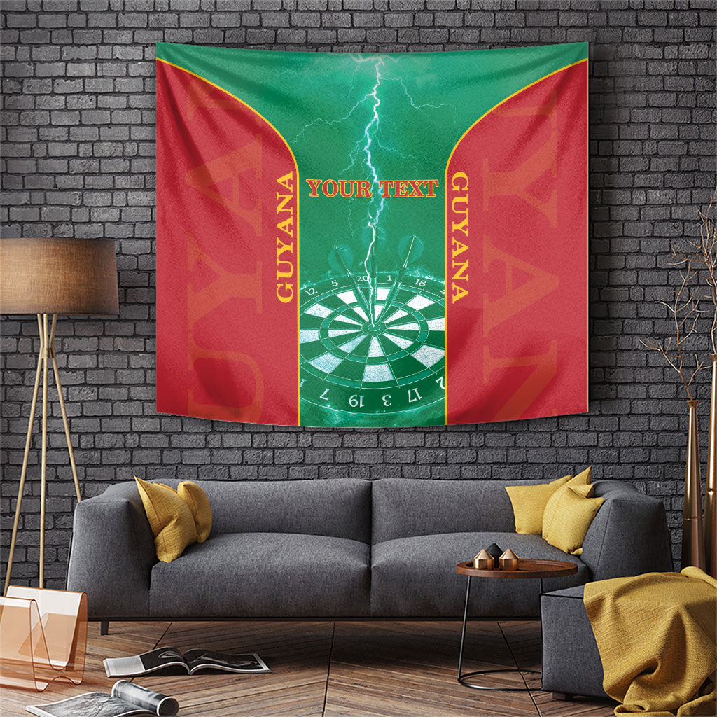 Personalized Guyana Darts Tapestry Sporty Style