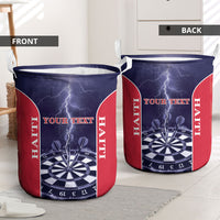 Personalized Haiti Darts Laundry Basket Sporty Style