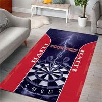 Personalized Haiti Darts Area Rug Sporty Style