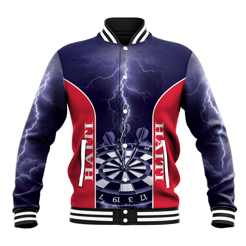 Personalized Haiti Darts Baseball Jacket Sporty Style
