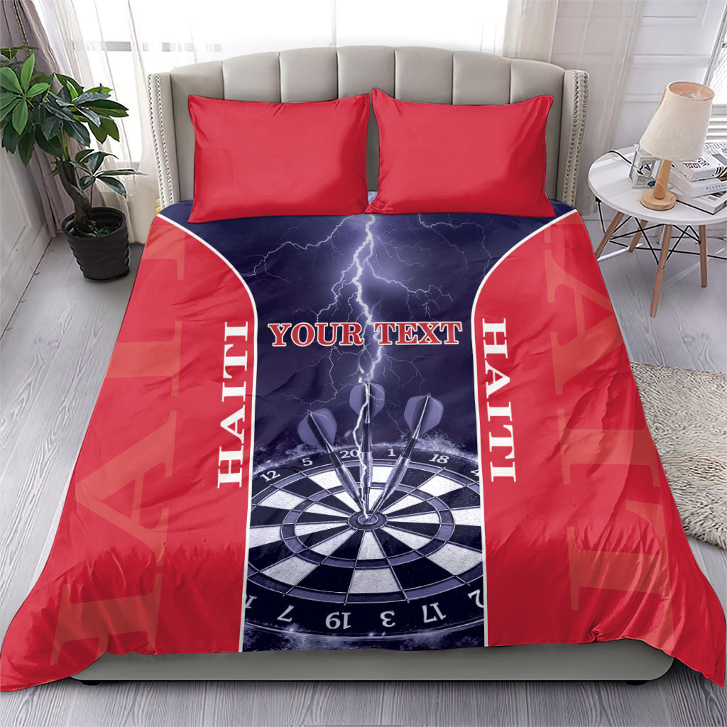Personalized Haiti Darts Bedding Set Sporty Style