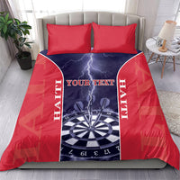 Personalized Haiti Darts Bedding Set Sporty Style