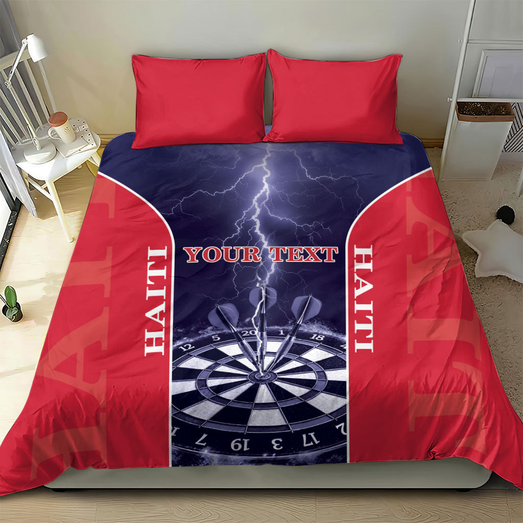 Personalized Haiti Darts Bedding Set Sporty Style