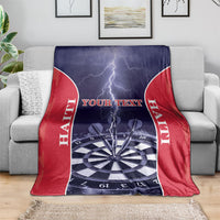 Personalized Haiti Darts Blanket Sporty Style