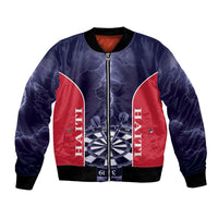 Personalized Haiti Darts Bomber Jacket Sporty Style