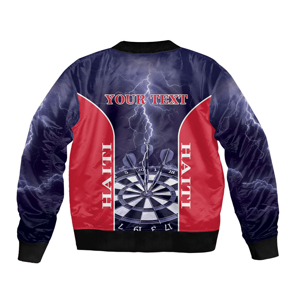 Personalized Haiti Darts Bomber Jacket Sporty Style
