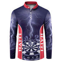 Personalized Haiti Darts Button Sweatshirt Sporty Style