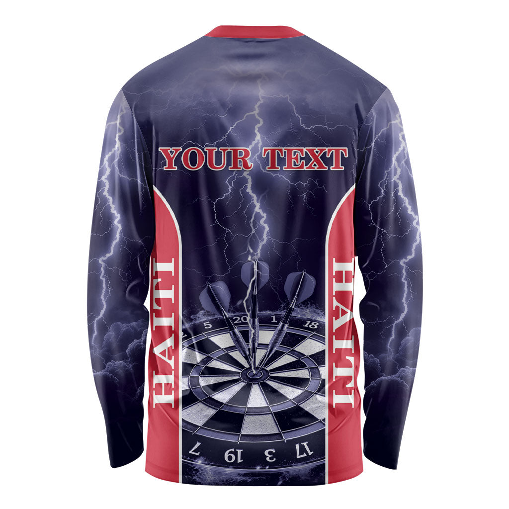 Personalized Haiti Darts Long Sleeve Shirt Sporty Style