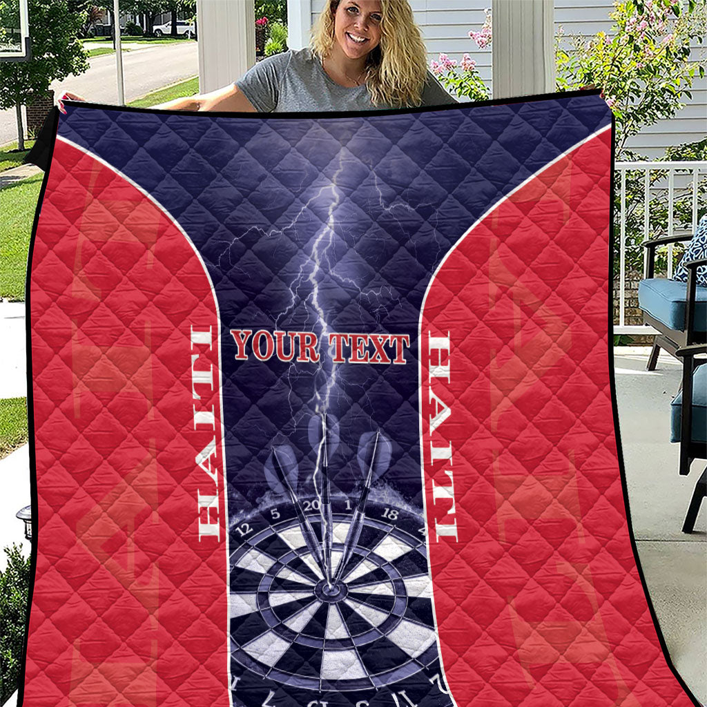 Personalized Haiti Darts Quilt Sporty Style