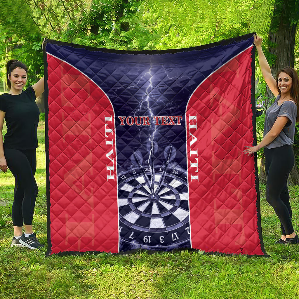 Personalized Haiti Darts Quilt Sporty Style