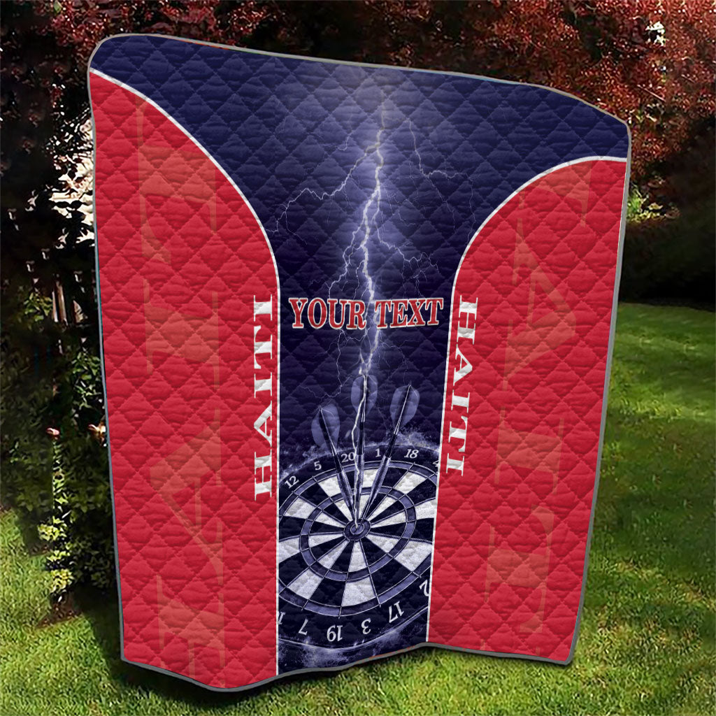 Personalized Haiti Darts Quilt Sporty Style