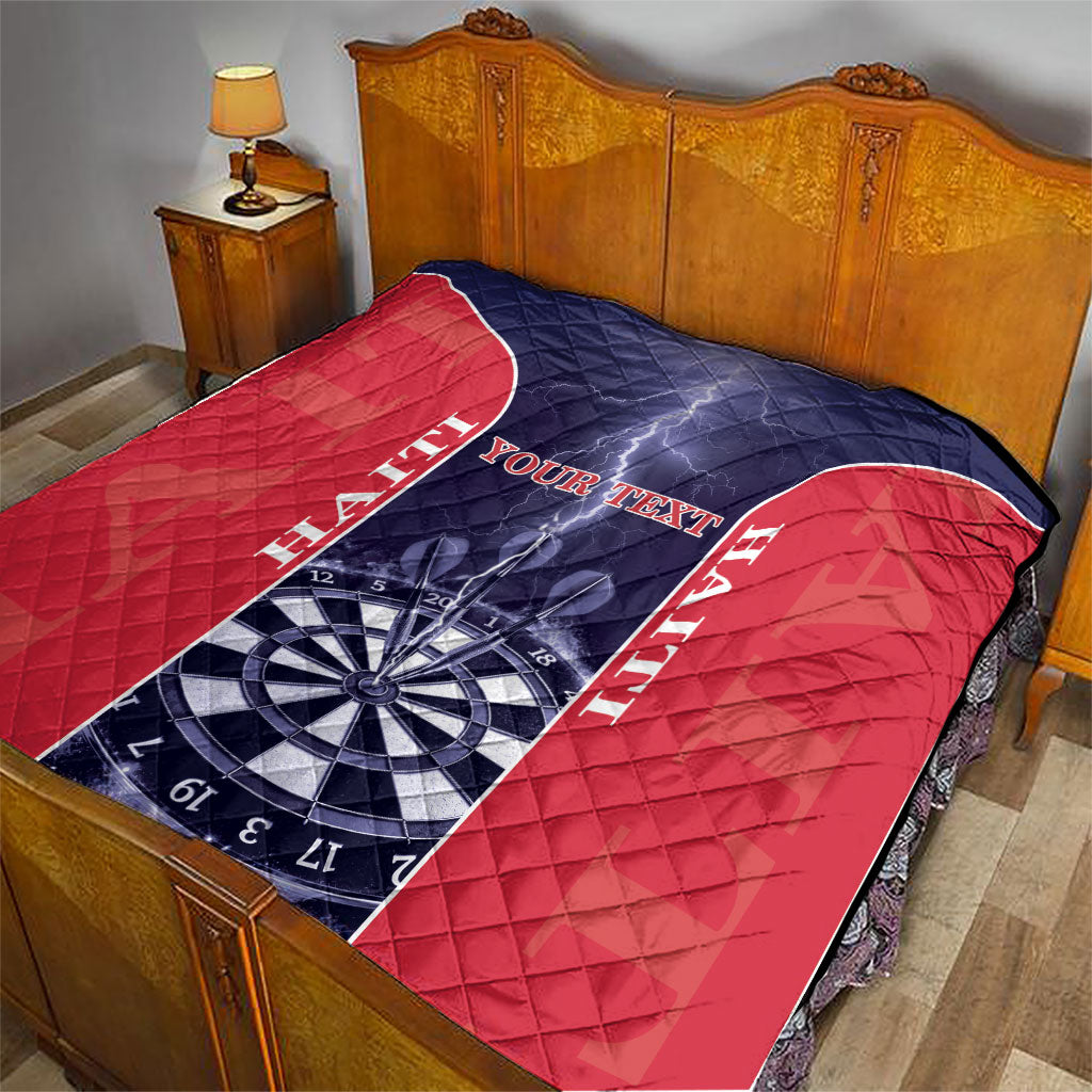 Personalized Haiti Darts Quilt Sporty Style