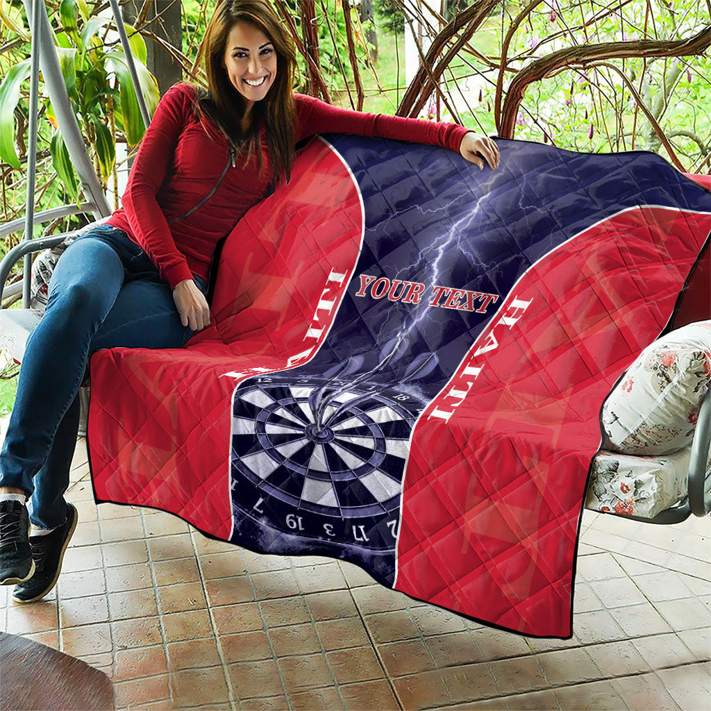 Personalized Haiti Darts Quilt Sporty Style