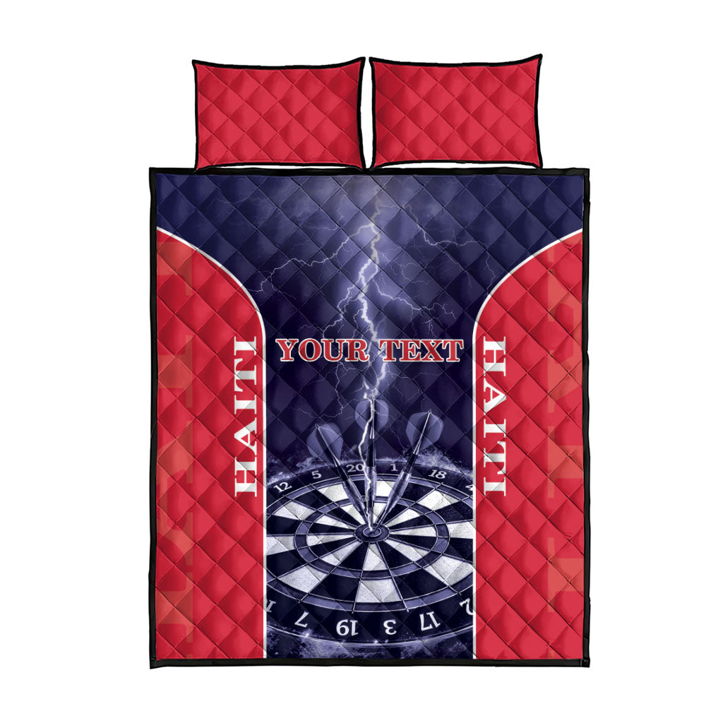 Personalized Haiti Darts Quilt Bed Set Sporty Style